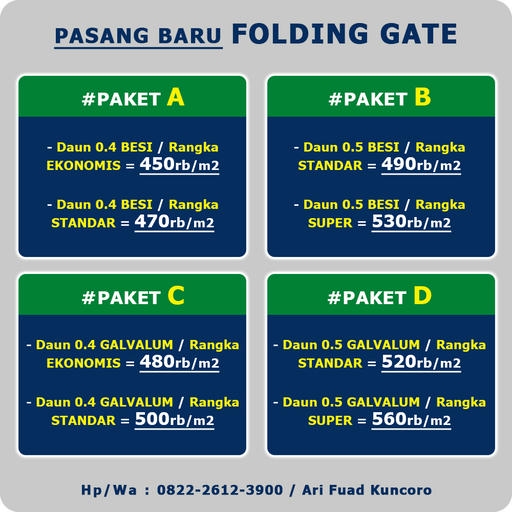 Pasang Rolling Door Pekalongan Berpengalaman